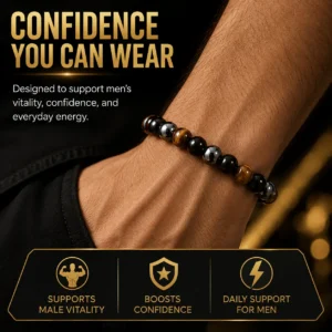 ✨🔥Dafeila® Men's Strength & Vitality Bracelet💯🎂Upgrade Your Energy. Style. and Confidence-ABB8